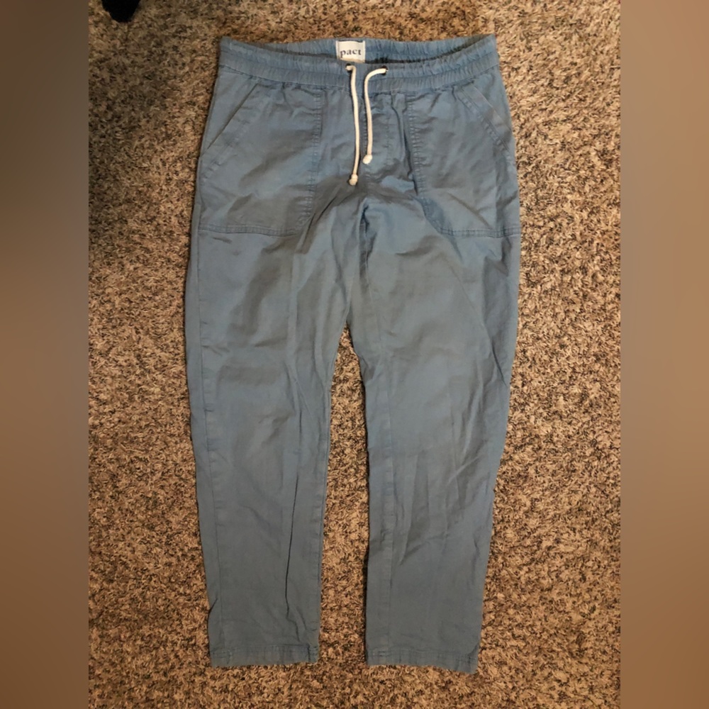 Pact Woven Roll Up Pants - Medium